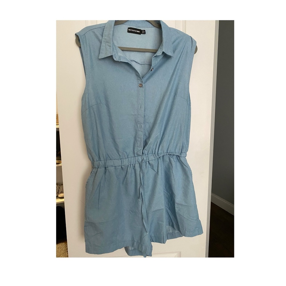 Denim romper